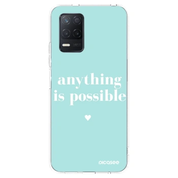 Picasee silikonový průhledný obal pro Realme 8 5G - Anything is possible