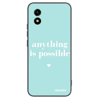 Picasee silikonový černý obal pro Vivo Y01 - Anything is possible