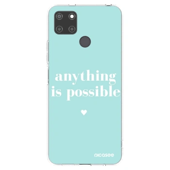 Picasee silikonový průhledný obal pro Realme C21Y - Anything is possible