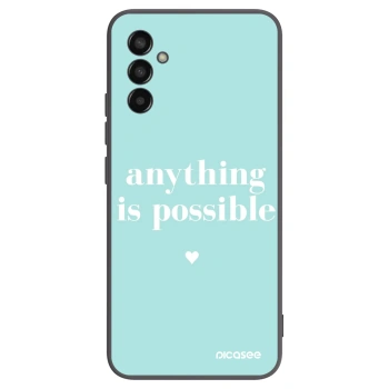 Picasee silikonový černý obal pro Samsung Galaxy M13 M135F - Anything is possible