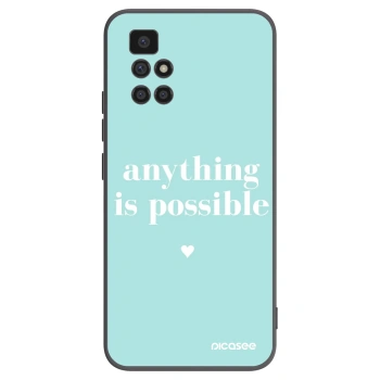 Picasee silikonový černý obal pro Xiaomi Redmi 10 (2022) - Anything is possible