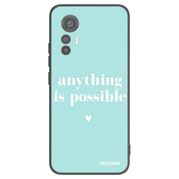 Picasee silikonový černý obal pro Xiaomi 12 Lite - Anything is possible