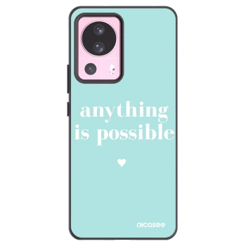 Picasee silikonový černý obal pro Xiaomi 13 Lite - Anything is possible