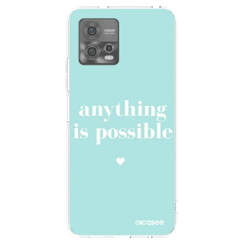 Picasee silikonový průhledný obal pro Motorola Moto G72 - Anything is possible