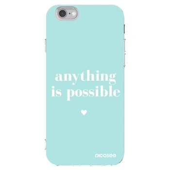 Picasee silikonový průhledný obal pro Apple iPhone 6/6S - Anything is possible