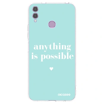 Picasee silikonový průhledný obal pro Honor 8X - Anything is possible