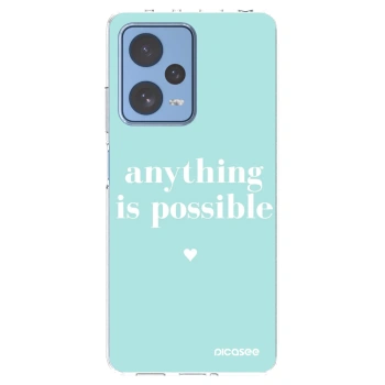 Picasee silikonový průhledný obal pro Xiaomi Redmi Note 12 Pro 5G - Anything is possible