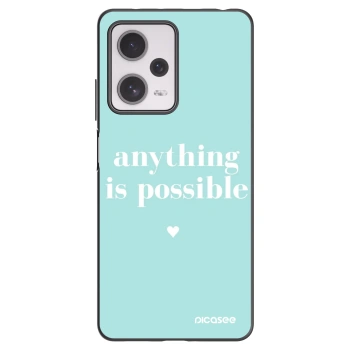 Picasee silikonový černý obal pro Xiaomi Redmi Note 12 Pro+ 5G - Anything is possible