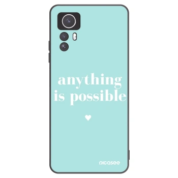 Picasee silikonový černý obal pro Xiaomi Redmi Note 12S - Anything is possible