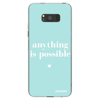 Picasee silikonový průhledný obal pro Samsung Galaxy S8 G950F - Anything is possible