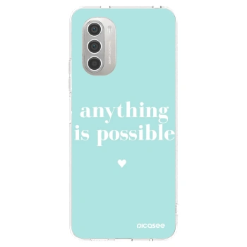 Picasee silikonový průhledný obal pro Motorola Moto G51 - Anything is possible