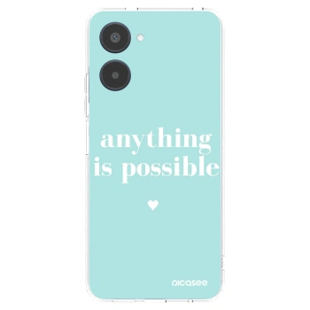 Picasee silikonový průhledný obal pro Realme 10 4G - Anything is possible