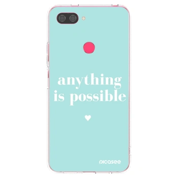 Picasee silikonový průhledný obal pro Xiaomi Mi 8 Lite - Anything is possible