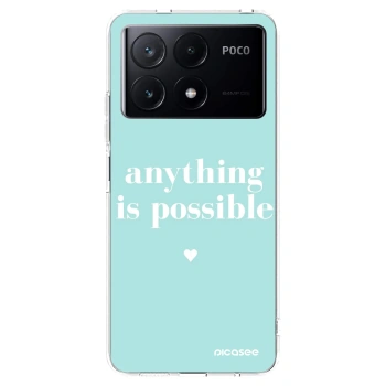 Picasee silikonový průhledný obal pro Xiaomi Poco X6 Pro - Anything is possible