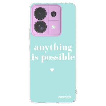 Picasee silikonový průhledný obal pro Xiaomi Redmi Note 13 Pro 5G - Anything is possible