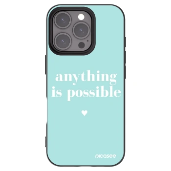Picasee silikonový černý obal pro Apple iPhone 16 Pro - Anything is possible