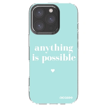 Picasee silikonový průhledný obal pro Apple iPhone 16 Pro - Anything is possible