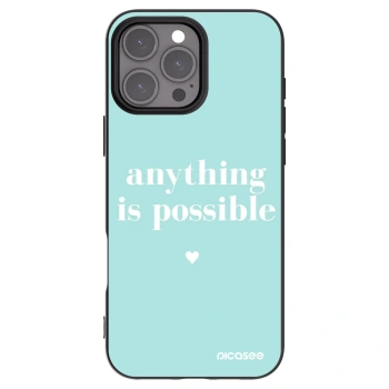 Picasee silikonový černý obal pro Apple iPhone 16 Pro Max - Anything is possible