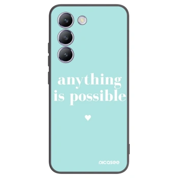 Picasee silikonový černý obal pro Vivo V40 SE 5G - Anything is possible
