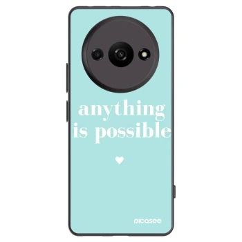 Picasee silikonový černý obal pro Xiaomi Redmi A3 - Anything is possible