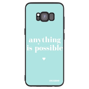Picasee silikonový černý obal pro Samsung Galaxy S8 G950F - Anything is possible