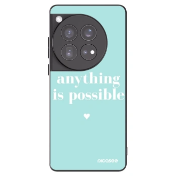 Picasee silikonový černý obal pro OnePlus 12 5G - Anything is possible