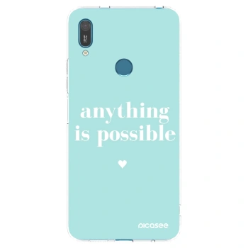 Picasee silikonový průhledný obal pro Huawei Y7 2019 - Anything is possible