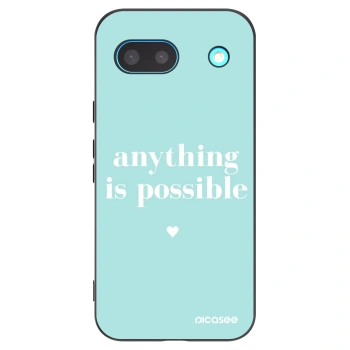 Picasee silikonový černý obal pro Google Pixel 8a - Anything is possible
