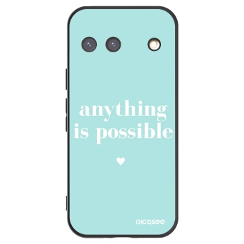 Picasee silikonový černý obal pro Google Pixel 9 - Anything is possible