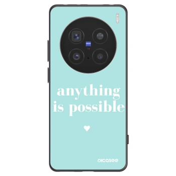 Picasee silikonový černý obal pro Vivo X200 Pro - Anything is possible