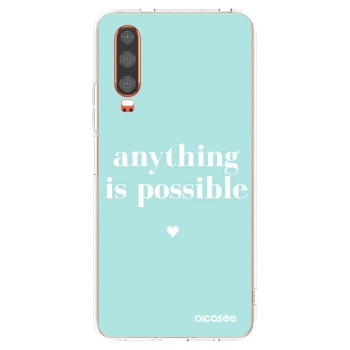 Picasee silikonový průhledný obal pro Huawei P30 - Anything is possible