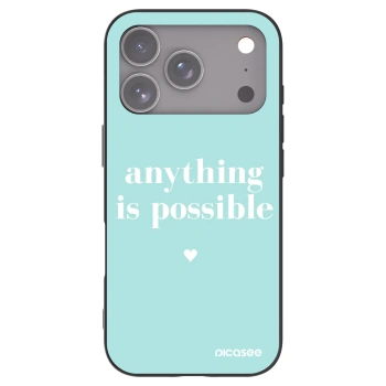 Picasee silikonový černý obal pro Apple iPhone 17 Pro - Anything is possible