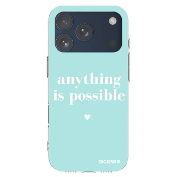 Picasee silikonový průhledný obal pro Apple iPhone 17 Pro - Anything is possible