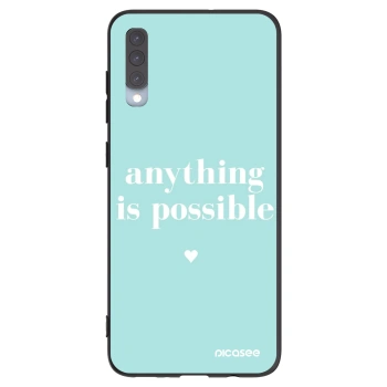 Picasee silikonový černý obal pro Samsung Galaxy A70 A705F - Anything is possible