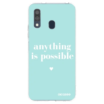 Picasee silikonový průhledný obal pro Samsung Galaxy A40 A405F - Anything is possible