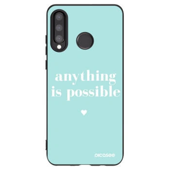 Picasee silikonový černý obal pro Huawei P30 Lite - Anything is possible