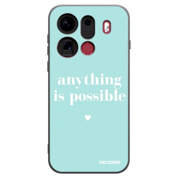 Picasee silikonový černý obal pro OPPO Find X9 Pro - Anything is possible