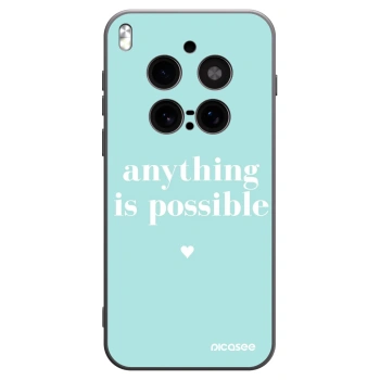 Picasee silikonový černý obal pro Vivo X300 Pro - Anything is possible