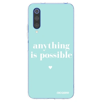 Picasee silikonový průhledný obal pro Xiaomi Mi 9 SE - Anything is possible