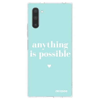 Picasee silikonový průhledný obal pro Samsung Galaxy Note 10 N970F - Anything is possible
