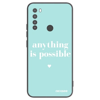 Picasee silikonový černý obal pro Xiaomi Redmi Note 8 - Anything is possible