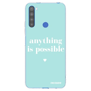 Picasee silikonový průhledný obal pro Xiaomi Redmi Note 8T - Anything is possible