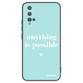 Picasee silikonový černý obal pro Huawei Nova 5T - Anything is possible