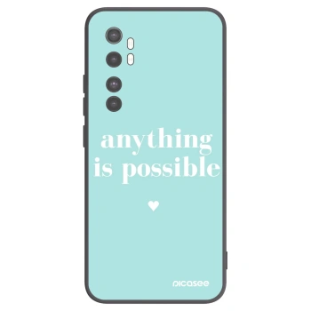 Picasee silikonový černý obal pro Xiaomi Mi Note 10 Lite - Anything is possible