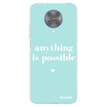 Picasee silikonový průhledný obal pro Xiaomi Poco F2 Pro - Anything is possible