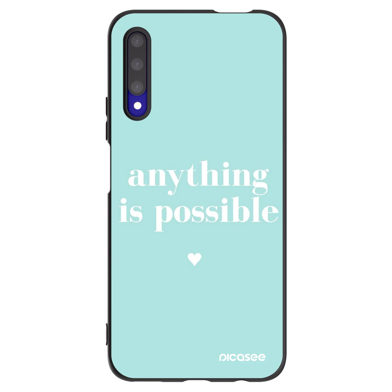 Picasee silikonový černý obal pro Honor 9X Pro - Anything is possible