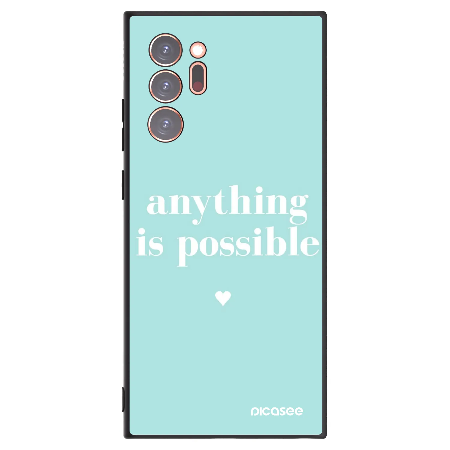 Picasee silikonový černý obal pro Samsung Galaxy Note 20 Ultra - Anything is possible