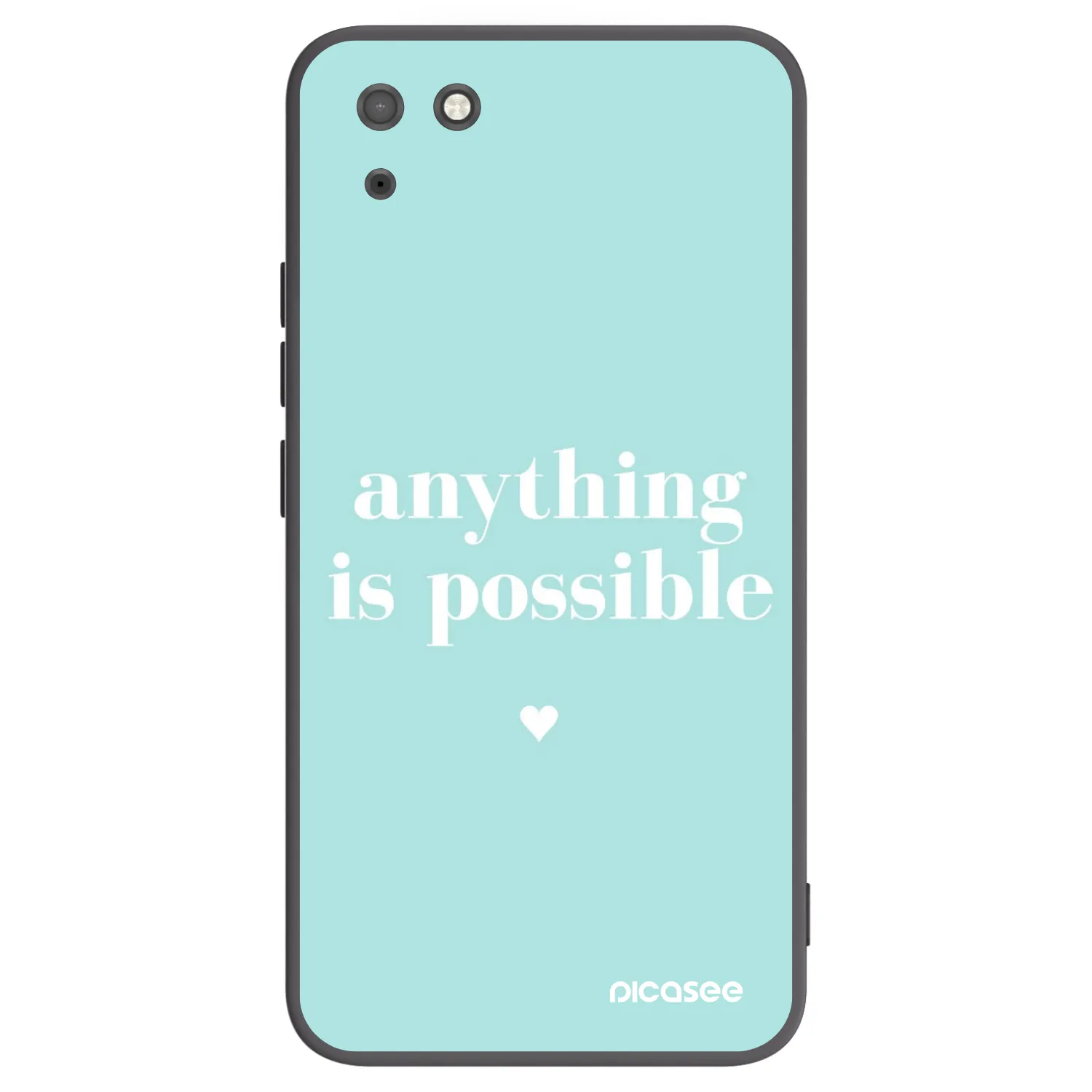 Picasee silikonový černý obal pro Huawei Y5P - Anything is possible