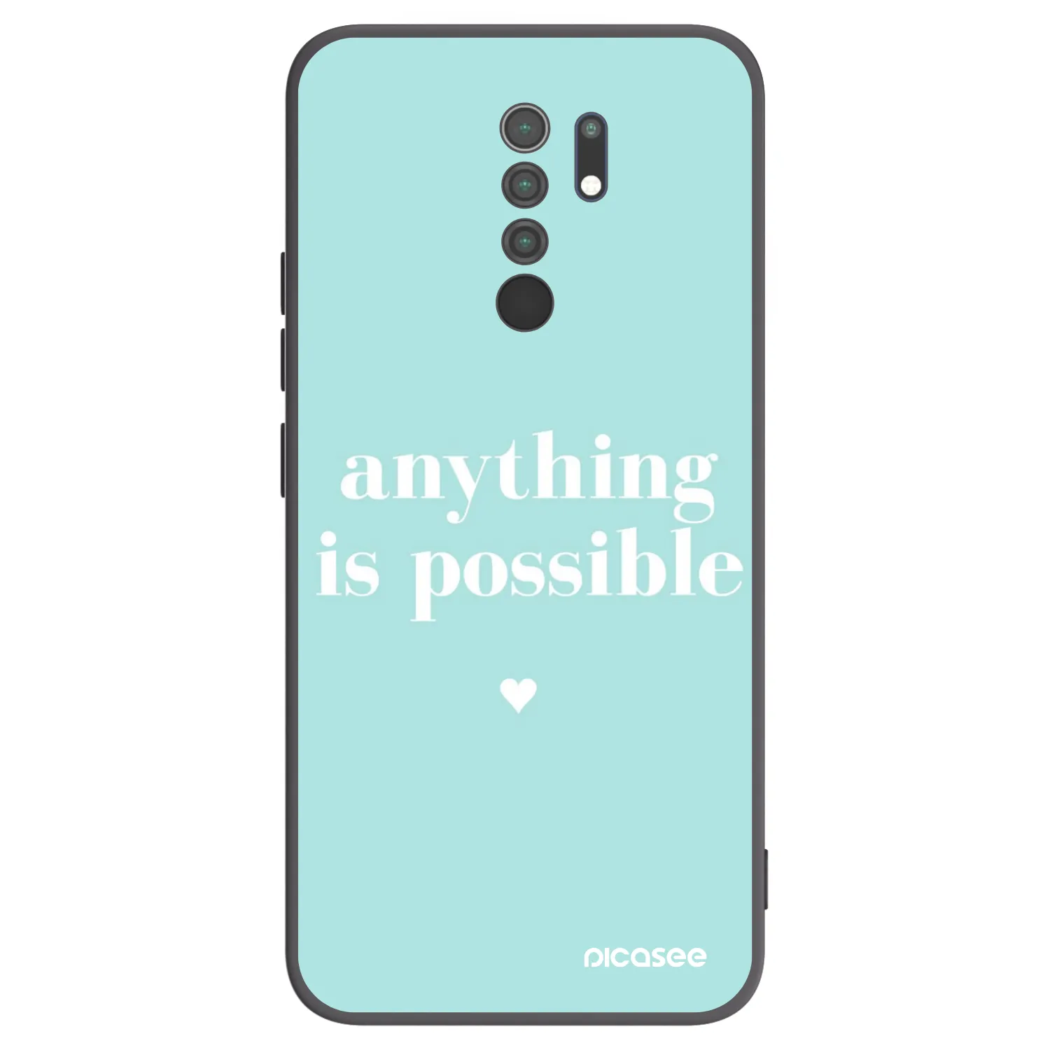 Picasee silikonový černý obal pro Xiaomi Redmi 9 - Anything is possible