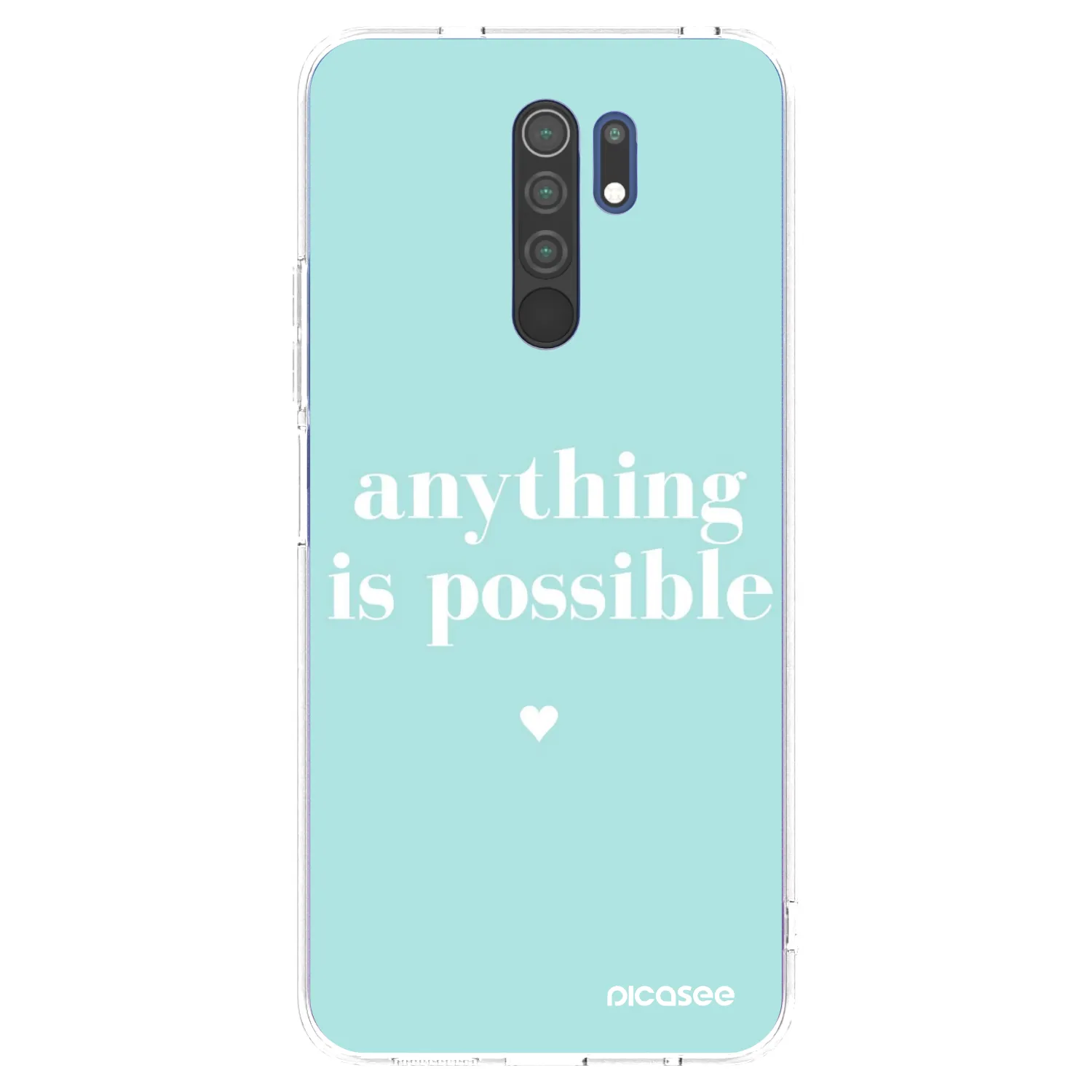 Picasee silikonový průhledný obal pro Xiaomi Redmi 9 - Anything is possible